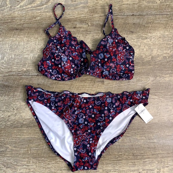 Old Navy Other - NWT Old Navy Paisley Suit Top SZ S Bottom M